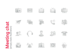 Meeting chat roondy detailed icons