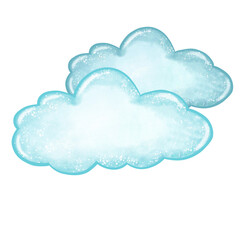 Cloudy weather illustration 