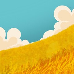 Mountain of flowers in summer