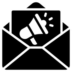 E-Marketing Glyph Icon