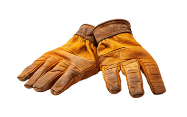 Construction Gloves  isolated on transparent background.