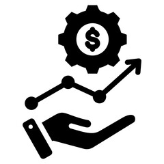 Financial Service Glyph Icon