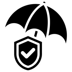 Insurance Glyph Icon