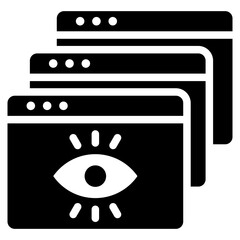 Page Views Glyph Icon