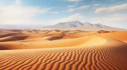 Fototapeta na wymiar sand dunes in the desert, desert with desert sand, desert scene with sand, sand in the desert, wind in the desert