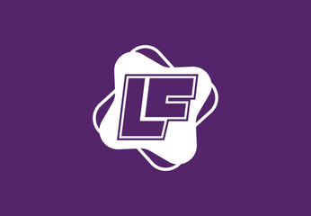 LF letter logo and icon design template