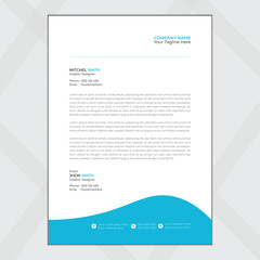 Modern business and corporate letterhead template