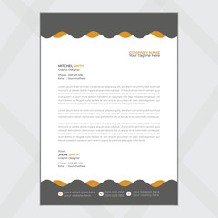 Modern business and corporate letterhead template