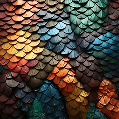 background colorful scales   ,ai generated