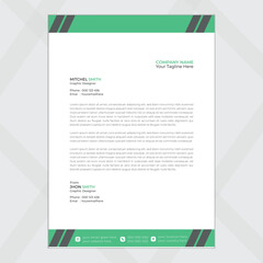 Modern business and corporate letterhead template
