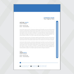 Modern business and corporate letterhead template