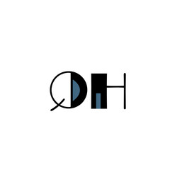 QH letter logo design