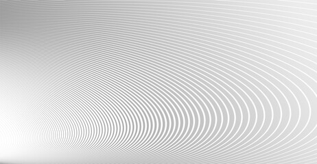 Linear abstract background, vector design 3D lines in perspective, curve and wave lines in motion, smooth and soft backdrop.
