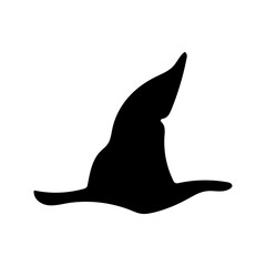Witch hat icon vector. Halloween illustration sign. Witch symbol or logo.