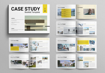 Case Study Booklet Template Landscape