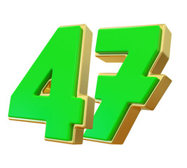 Green Number 47