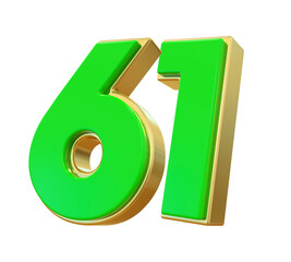 Green Number 61
