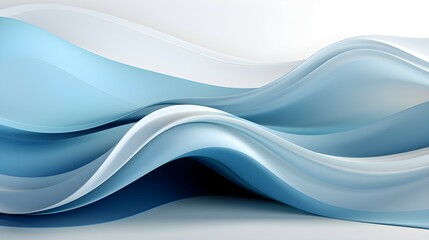 Elegant blue and silver wave background
