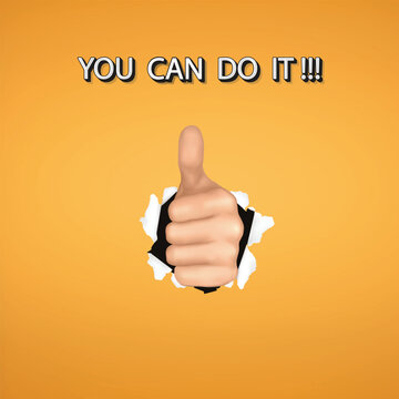 Motivation poster, social media post editable vector with background