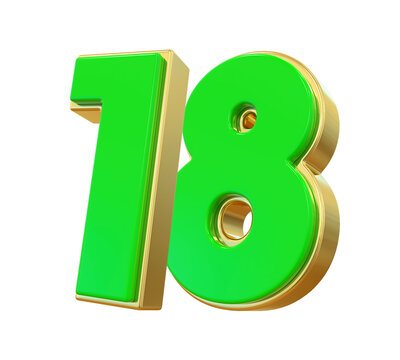 Green Number 18