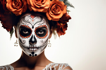  Day of the Dead on white background