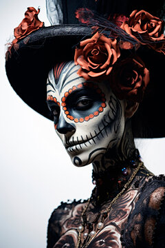  Day of the Dead on white background