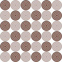 Brown circle pattern. Circle vector seamless pattern. Decorative element, wrapping paper, wall tiles, floor tiles, bathroom tiles.