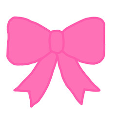 pink ribbon bow