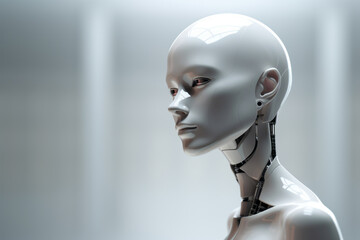 generated by ai, portrait of  futuristic android