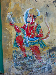 Obraz premium Street art of Hindu gos in Varanasi