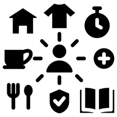 Human Needs Glyph Icon