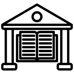 Collage Outline Icon