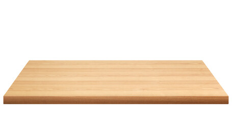 Wooden planks, wooden floors, wooden tables on a white background