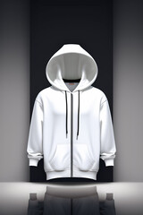 Luxury white hoodie