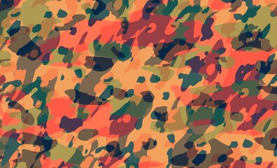 pattern with camouflage background - illustration design