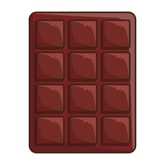 chocolate bar cartoon isolated vector illustration for food graphic design element