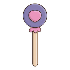 delicious lollipop isolated vector illustration for food design element