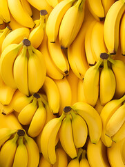 Natural fruit wallpaper background with fresh bananas 