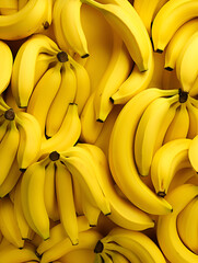 Natural fruit wallpaper background with fresh bananas 