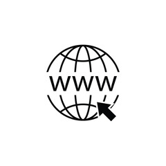 internet networking globe icon