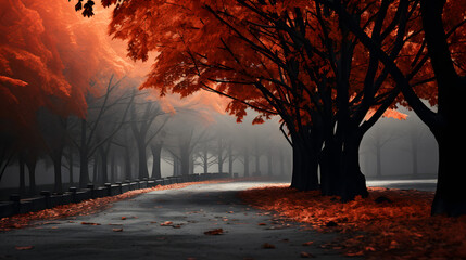 autumn in the park wallpaper