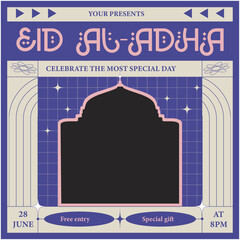 Naklejka premium Eid-al-Adha Socials Media