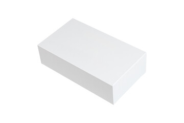White cardboard box isolated on white background