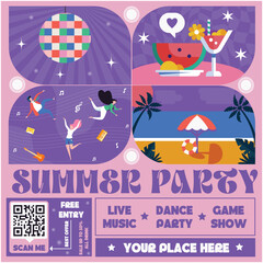 Summer Party Socials Media