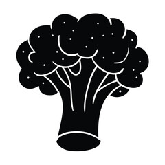 Hand drawing style of broccoli vector. It is suitable for vegetables icon, sign or symbol.