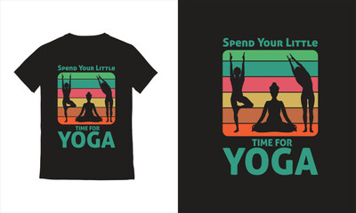 Vector Yoga Girls Vector yoga t-shirt design.