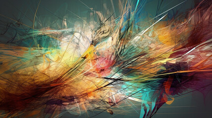 Beautiful Abstract Graphic Colors Background | AI Generate