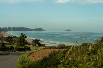 View of the ocean coast somewhere in France
