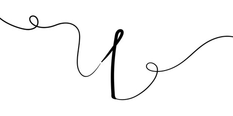 Number 1 line art drawing on white background. 1th birthday continuous drawing contour. Minimal vector illustration