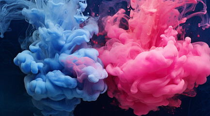 Obraz premium Abstract paint background illustration, generative AI